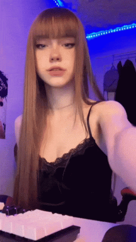 Sexy Egirl Headphone GIF