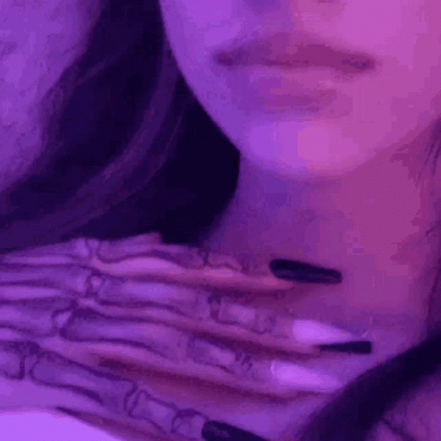Sexy Egirl Tattooed Fingers GIF
