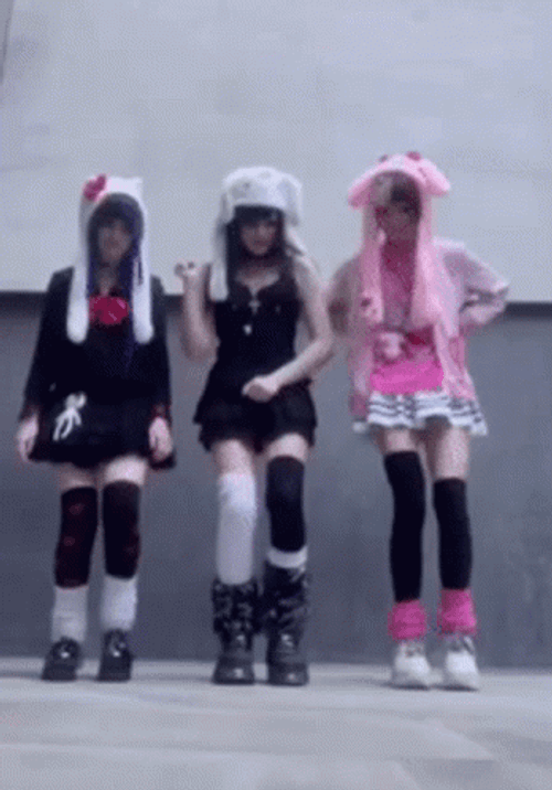 Egirl Dancing On The Floor GIF