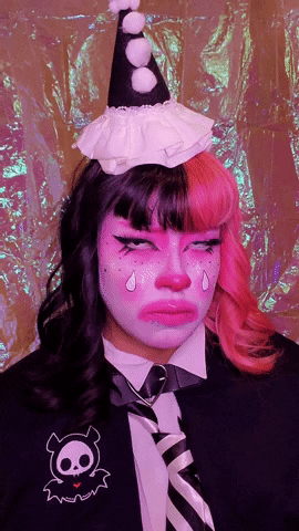 Egirl Disappointed Sad Clown GIF