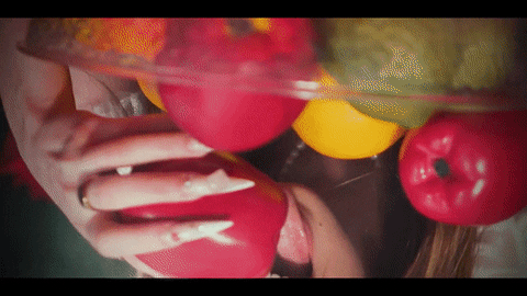 Egirl Eating Apples GIF