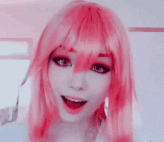Egirl Emiru Pink Hair GIF