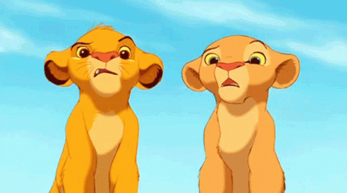 Eh Simba And Nala Confused Lion King GIF