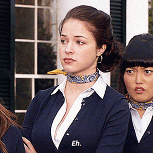 Eh Shoulder Shrug Alexis Knapp GIF