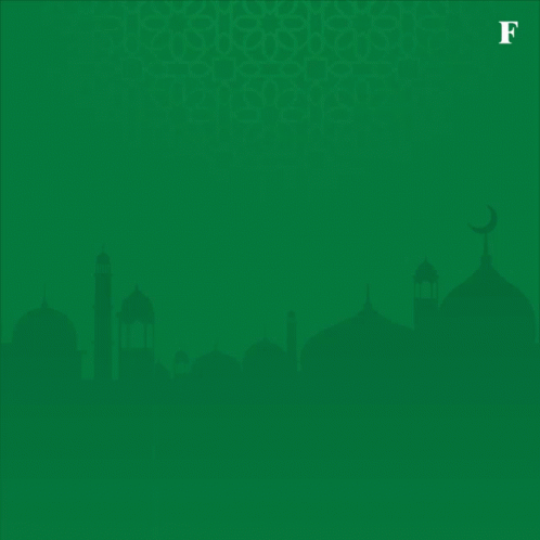 Eid al-Fitr Greeting Card Family in Heart
