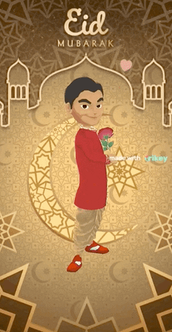 Eid Mubarak Spiritual Greeting GIF