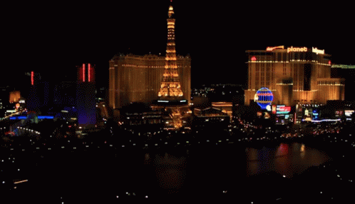 Eiffel Tower Paris Las Vegas GIF