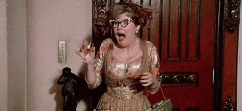 Eileen Brennan Panicking Clue Movie GIF