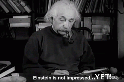 Einstein Black White Smoking Pipe Not Impressed Yet