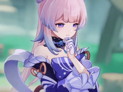 Kokomi Thinking Something GIF