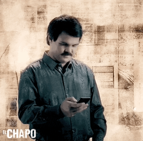 El Chapo Holding A Phone GIF