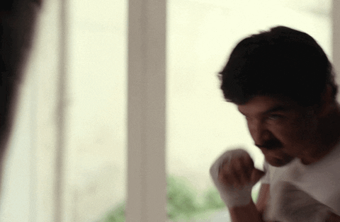 El Chapo Punching Bag GIF