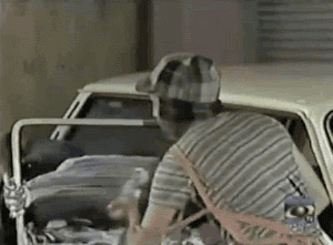 El Chavo Cleaning Car Window GIF