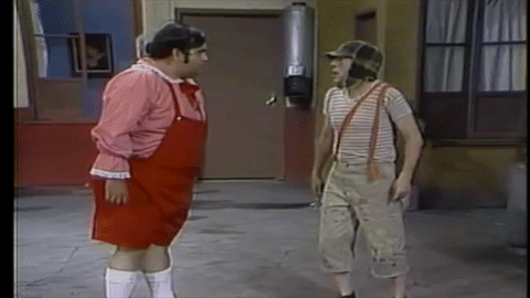 El Chavo Stomach Bumped GIF