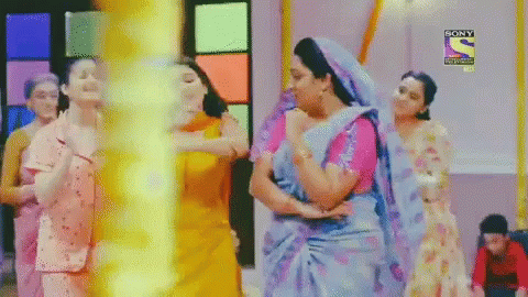 Elaine Dance Indian Steps GIF
