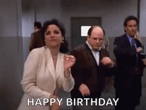 Elaine Dance Happy Birthday GIF