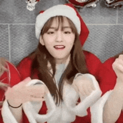 Elaine Dance Santa Dress GIF