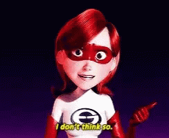 Elastigirl Denying Reaction GIF