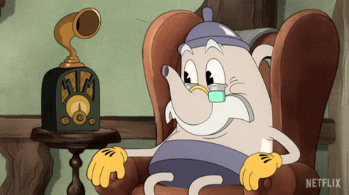 Elder Kettle Listening To Radio GIF