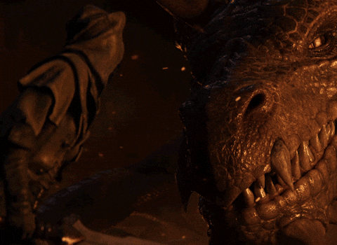 Elder Scrolls Khamira With Dragon GIF