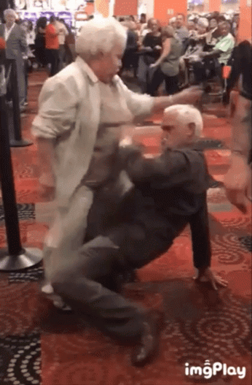 Elderly Couple Sexy Funny Dance GIF