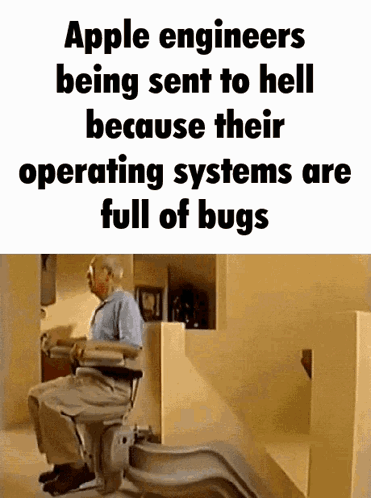 Elderly Man Saying Apple Engineers Being Sent to Hell