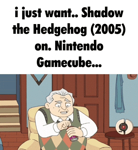 Elderly Man Sitting in Chair Saying I Just Want