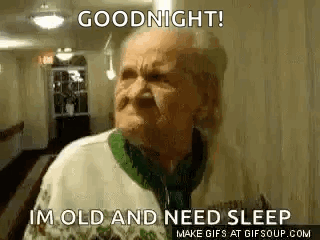 Elderly Woman Making A Face GIF