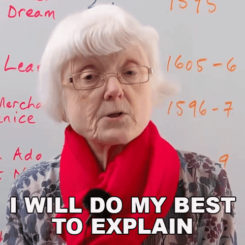 Elderly Woman Says I Will Do My Best To Explain GIF