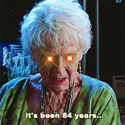 Elderly Woman With Glowing Eyes Says It's Been 84 Years