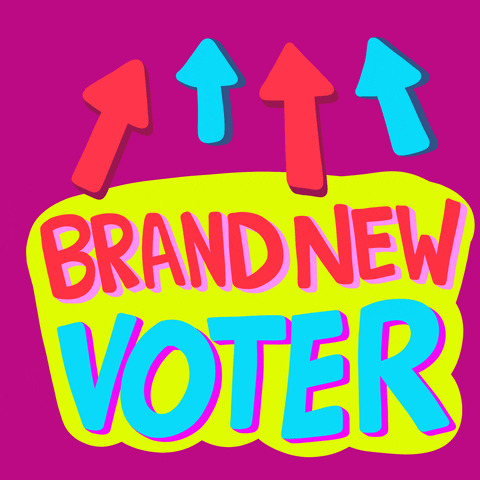 Election Day Brand New Voter Arrows Pointing Up GIF