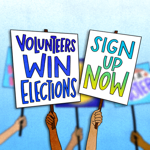 Election Day Volunteers Win Elections GIF