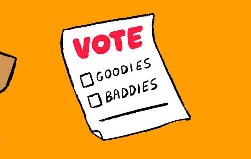 Election Day Vote Goodies Not Baddies GIF