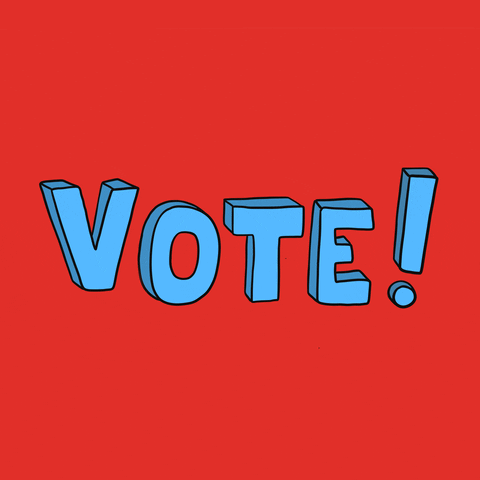 Election Day Vote Red Background GIF
