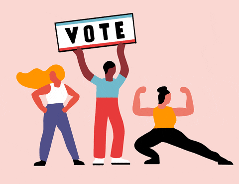 Election Day Vote Says 3 Strong Ladies GIF