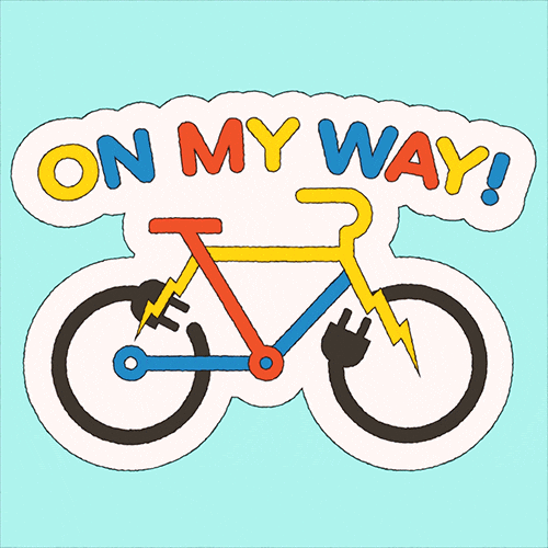 Electric Energy Biking Emoji GIF