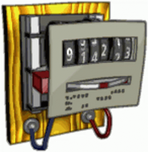 Electric Meter Calculating GIF