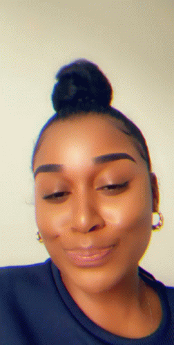 Elegant Lady Shaking Head No GIF