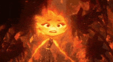 Elemental Ember Fire Flowers GIF