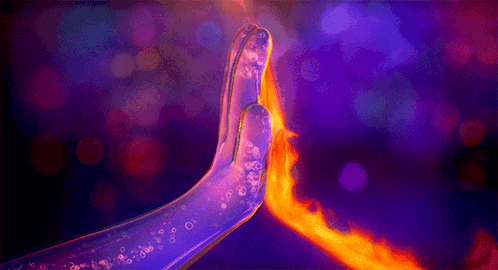 Elemental Wade And Ember Palm GIF