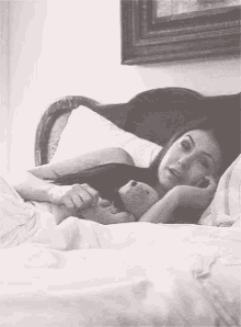 Elena Gilbert Talking Phone Lying Bed GIF