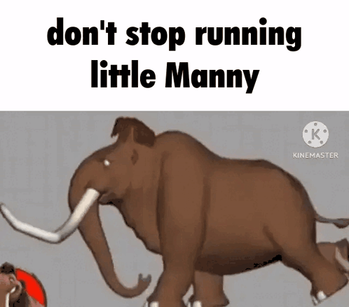 Elephant Don't Stop Running Little Manny