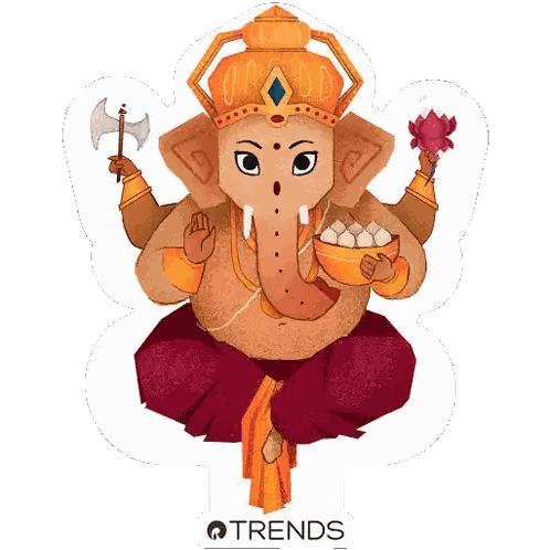 Elephant Holding Axe and Food Bowl Trends