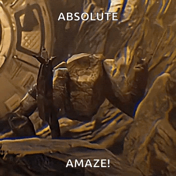 Elephant Statue Saying Absolute Amazes GIF