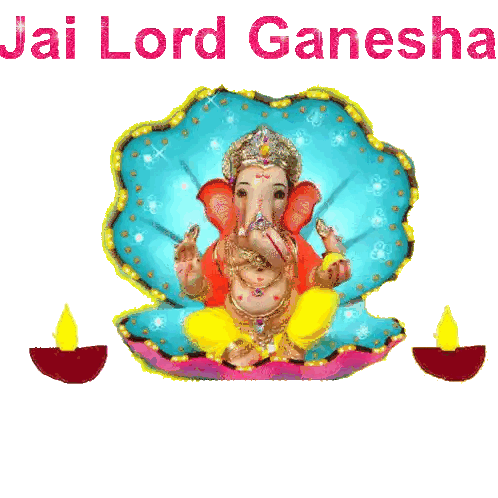 Elephant with Jai Lord Ganesha