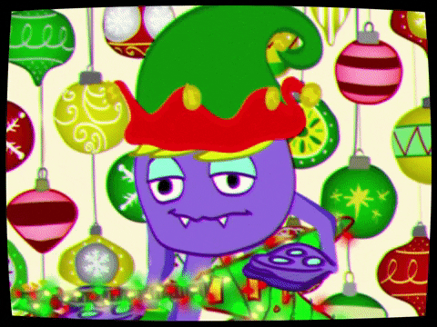 Elf Dad Christmas Guitarist GIF