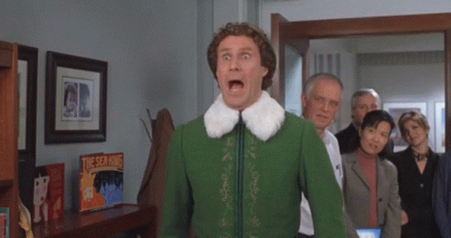 Elf Dad Screaming Elf GIF