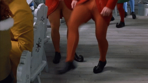 Elf Dancing Different Colors GIF