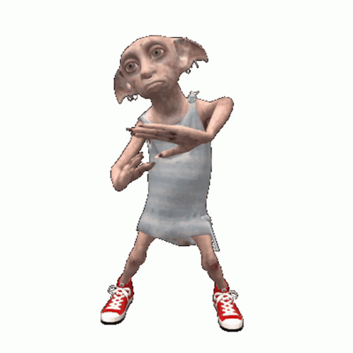 Elf Dancing Dobby Harry Potter GIF