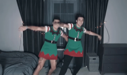 Elf Dancing Dolan Twins GIF